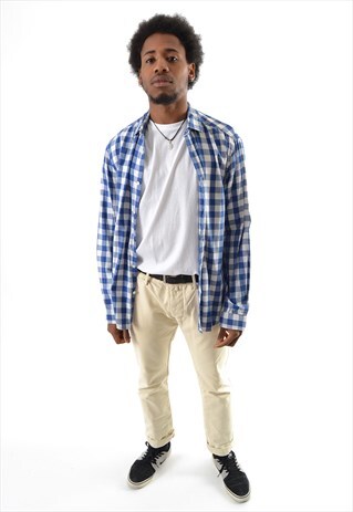 BLUE CHECK FLANNEL SHIRT CS2800