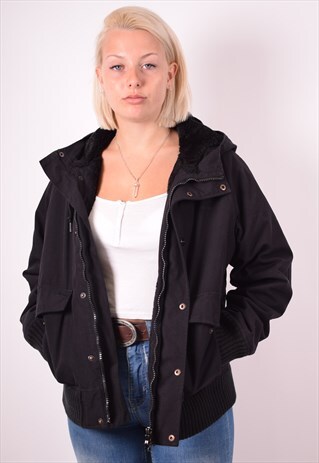 CARHARTT WOMENS VINTAGE JACKET MEDIUM BLACK 90S