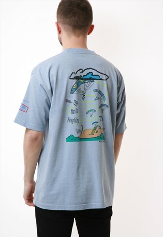 1998 MANILA PARAGLIDING GRAPHIC VINTAGE COTTON T-SHIRT 17048
