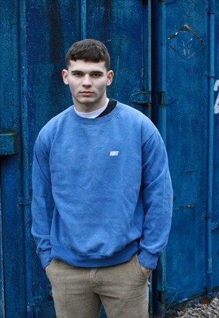 VINTAGE BLUE NIKE SWEATSHIRT