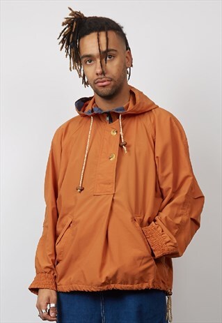 VINTAGE 90'S TIMBERLAND ORANGE PARKA JACKET