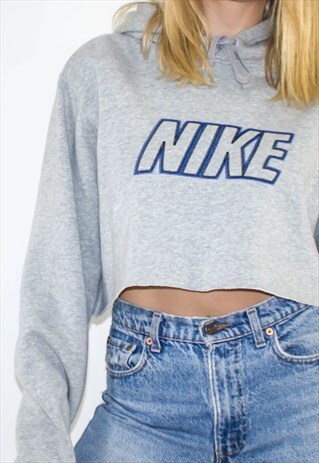 RETRO 90'S CROPPED NIKE LOGO HOODIE