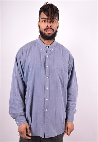 GAP MENS VINTAGE SHIRT XL BLUE 90'S