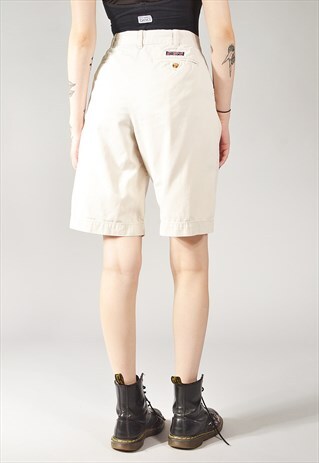 VINTAGE RALPH LAUREN CHAPS CHINO SHORTS CREAM