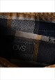 VINTAGE OVS YELLOW CHECK FLANNEL SHIRT WOMENS