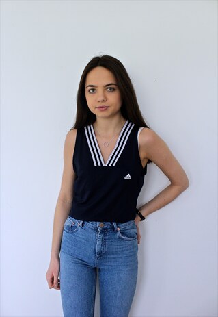 BLUE ADIDAS TOP