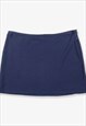 Vintage NAUTICA Tennis Sport Skirt Navy Blue Large BV13471