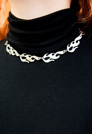 FLAME UNISEX CHOKER NECKLACE