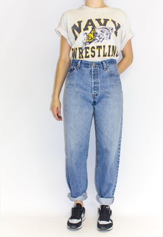 VINTAGE HIGH WAIST STONEWASH MOM LEVI JEANS