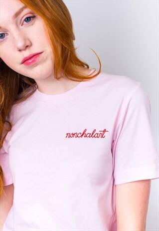 NONCHALANT - EMBROIDERED T-SHIRT