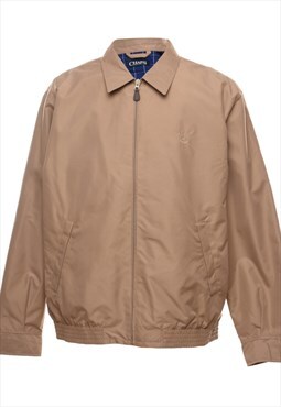 Vintage Chaps Light Brown Zip-Front Jacket - L