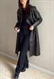 VINTAGE 1970'S LEATHER TRENCH COAT