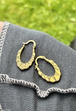 Gold Mini Ratchet Earrings