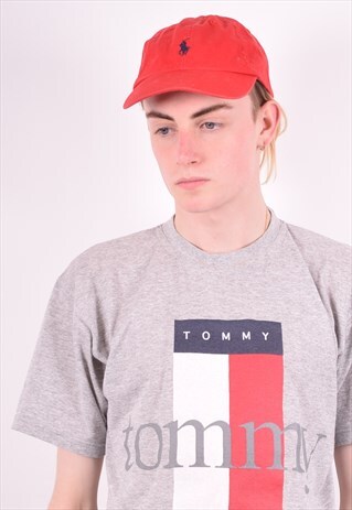POLO RALPH LAUREN MENS VINTAGE CAP ONE SIZE RED 90S