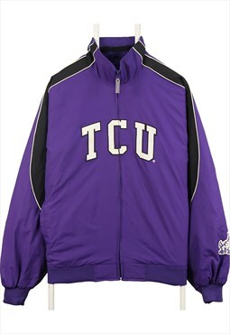 Vintage 90's Majestic Puffer Jacket TSU College Zip Up