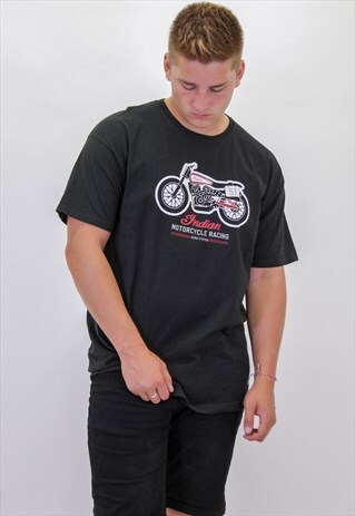 VINTAGE MOTORCYCLE GRAPHIC T-SHIRT