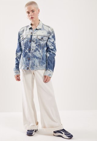 VINTAGE LEVI'S REWORKED ACID WASH DENIM JACKET