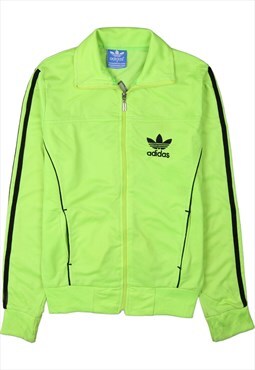 Vintage 90's Adidas Sweatshirt Sportswear Full Zip Up Green