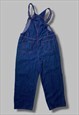 VINTAGE BLUE DENIM 90S SKATER DUNGAREES OVERALLS