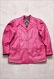 Women's Vintage 90s Pink Leather Jacket