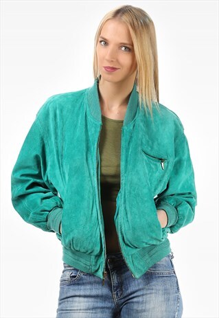 VINTAGE SUEDE BOMBER FLIGHT JACKET