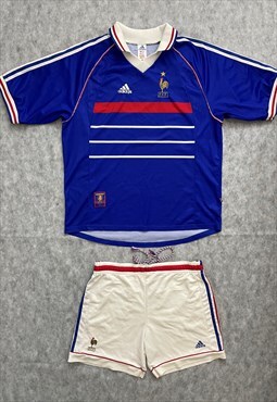 France National Team 1998/99 Home Football Uniform Sets