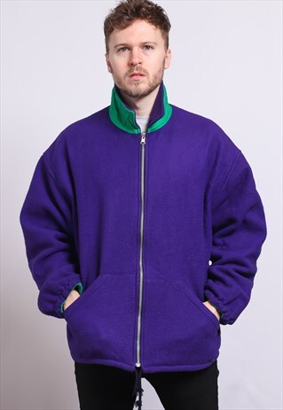 VINTAGE ZIP UP FLEECE TOP
