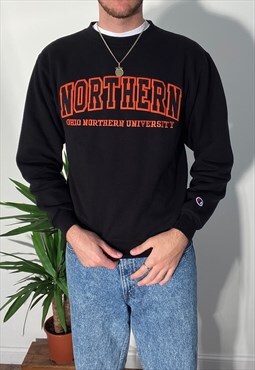 Vintage black/orange champion ohio university sweatshirt 