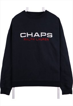 Chaps Ralph Lauren 90's Spellout Logo Heavyweight Crewneck S