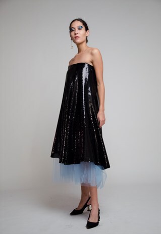 SEQUENCE SHINY DRESS/SKIRT