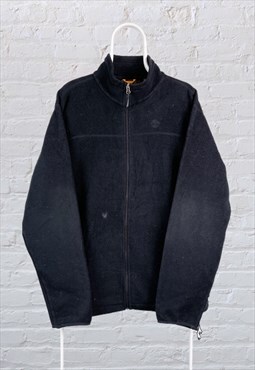 Vintage Timberland Fleece Jacket Black XL