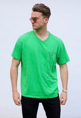 RALPH LAUREN POLO USA APPLE GREEN T SHIRT