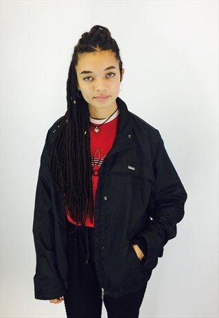 REEBOK BLACK WINDBREAKER JACKET