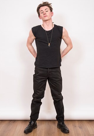 LEVI'S 901 BLACK DENIM JEANS 27/30