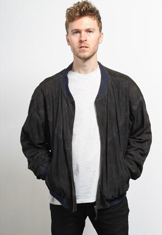 VINTAGE SUEDE BOMBER JACKET