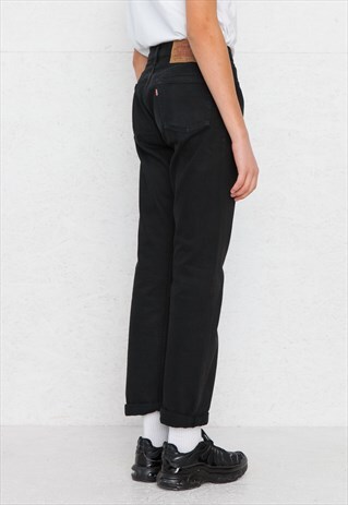 VINTAGE BLACK LEVI'S 501 FIT DENIM JEANS
