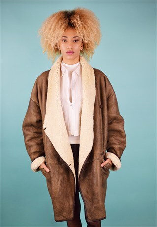 VINTAGE 90'S SHEARLING COAT