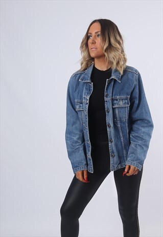 DENIM JACKET OVERSIZED FITTED UK 12 (EAAR)