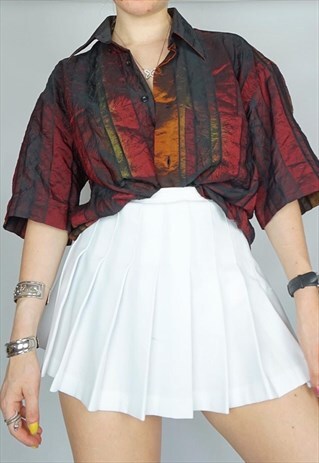 VINTAGE DOLCE GABBANA BUTTON UP IRIDESCENT SHIRT 90S 80S