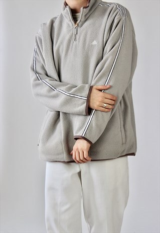 VINTAGE ADIDAS QUARTER ZIP FLEECE