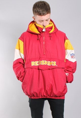 VINTAGE STARTER WASHINGTON REDSKINS PUFFER COAT