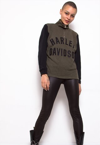 VINTAGE 90S HARLEY DAVIDSON POLO JUMPER ID:3370