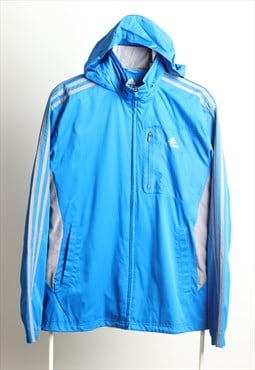 Vintage Adidas Sportswear Logo Shell Jacket Blue