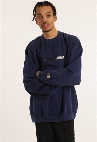 VINTAGE ADIDAS EMBROIDERED SPELLOUT SWEATSHIRT