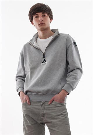 VINTAGE ADIDAS EQUIPMENT PULLOVER 90S GREY