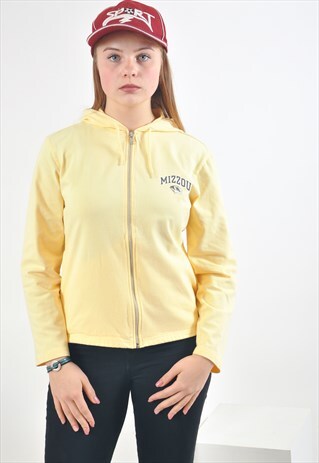 VINTAGE CHAMPION HOODIE IN YELLOW