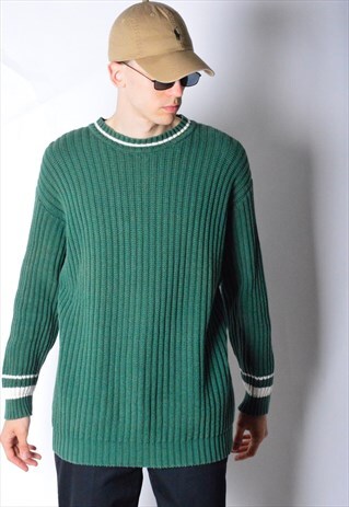VINTAGE 90S FOREST GREEN GRUNGE JUMPER