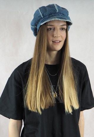 VINTAGE DENIM BAKER BOY HAT