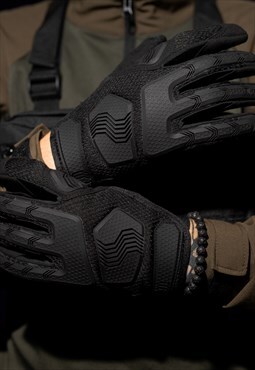 Tactical gloves Protective black