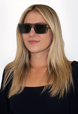 ATLAS Square Flat Top Polarized Sunglasses - Gray/Olive